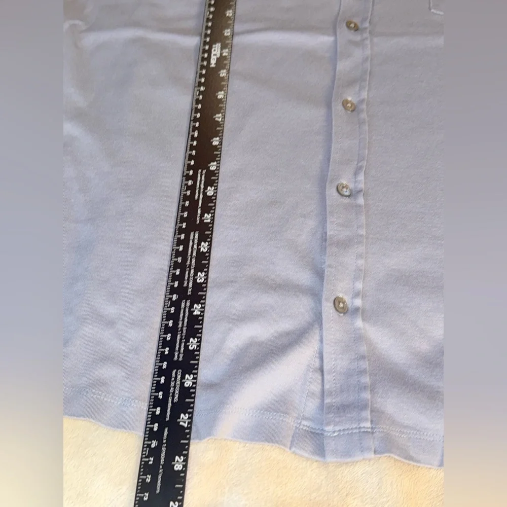 Banana Republic Soft Cotton Knit Polo Shirt Grey Casual Summer Top Men’s M
